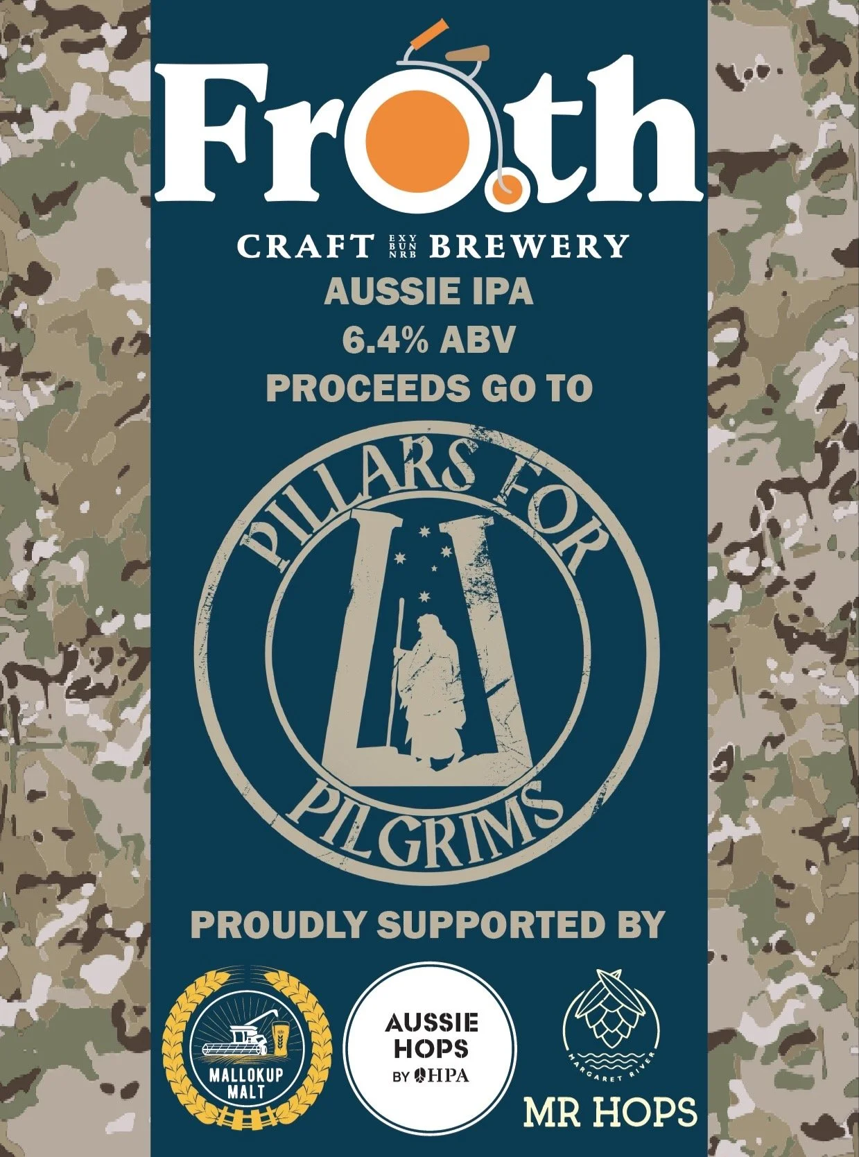 A new collaboration between Western Australian brewery Froth Craft Brewery and veteran-led charity Pillars for Pilgrims is set to raise funds and awareness for the support of Australia&rsquo;s elite veterans and their families. 
 
Pillars for Pilgrim
