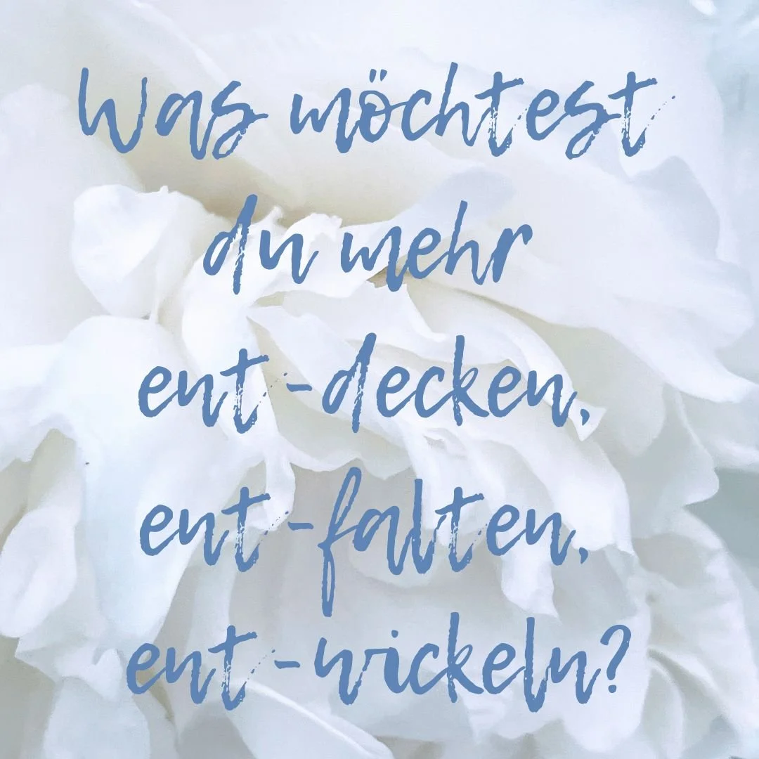 Was möchtest du mehr ent-decken, ent-falten, ent-wickeln?