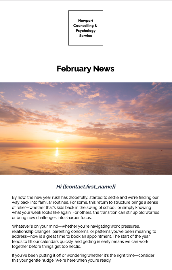 February Newsletter