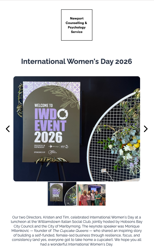 March Newsletter