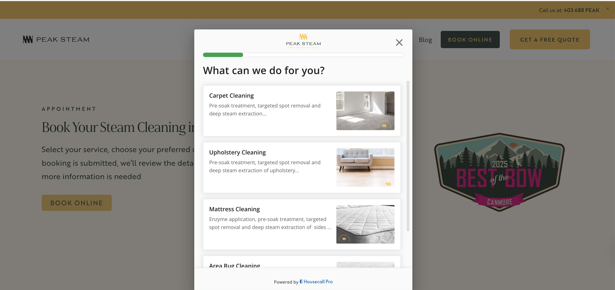 Introducing Peak Steam’s New Online Booking Tool