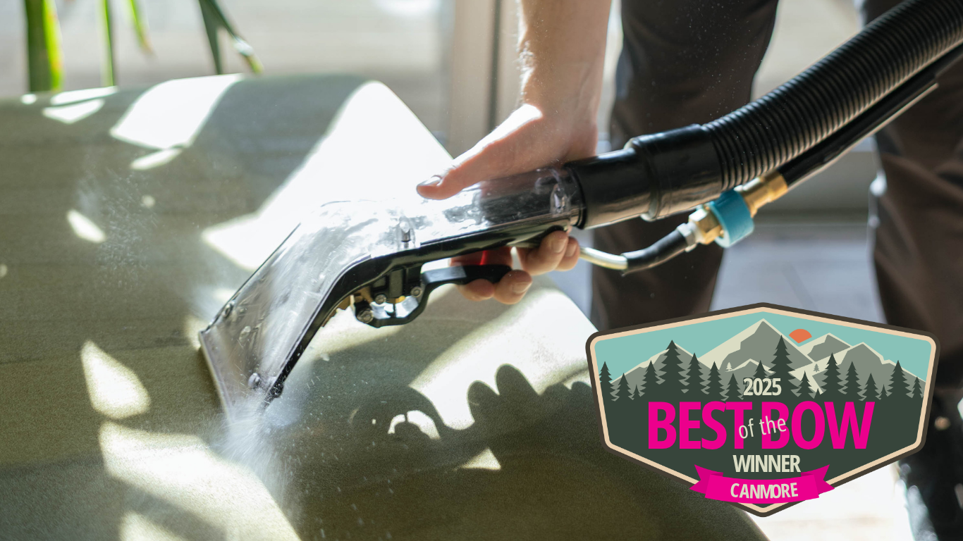 Person using a heat gun to laminate a surface, with a '2025 Best of the Bow Winner' badge in the corner.