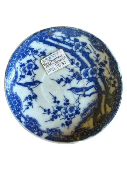 Blue Vintage Japanese Dish