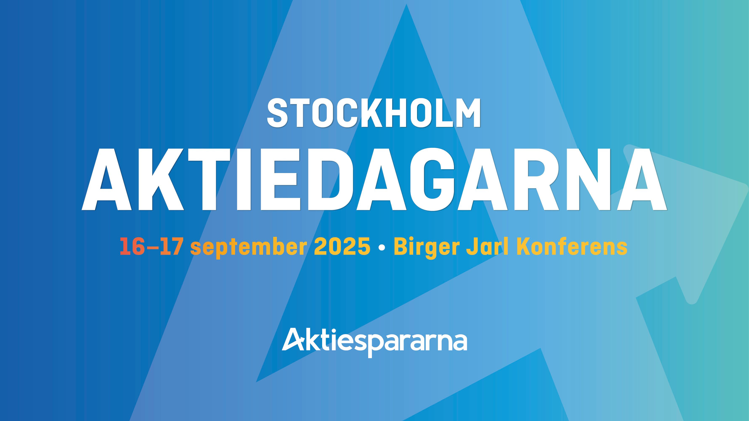 Aktiedagarna in Stockholm!