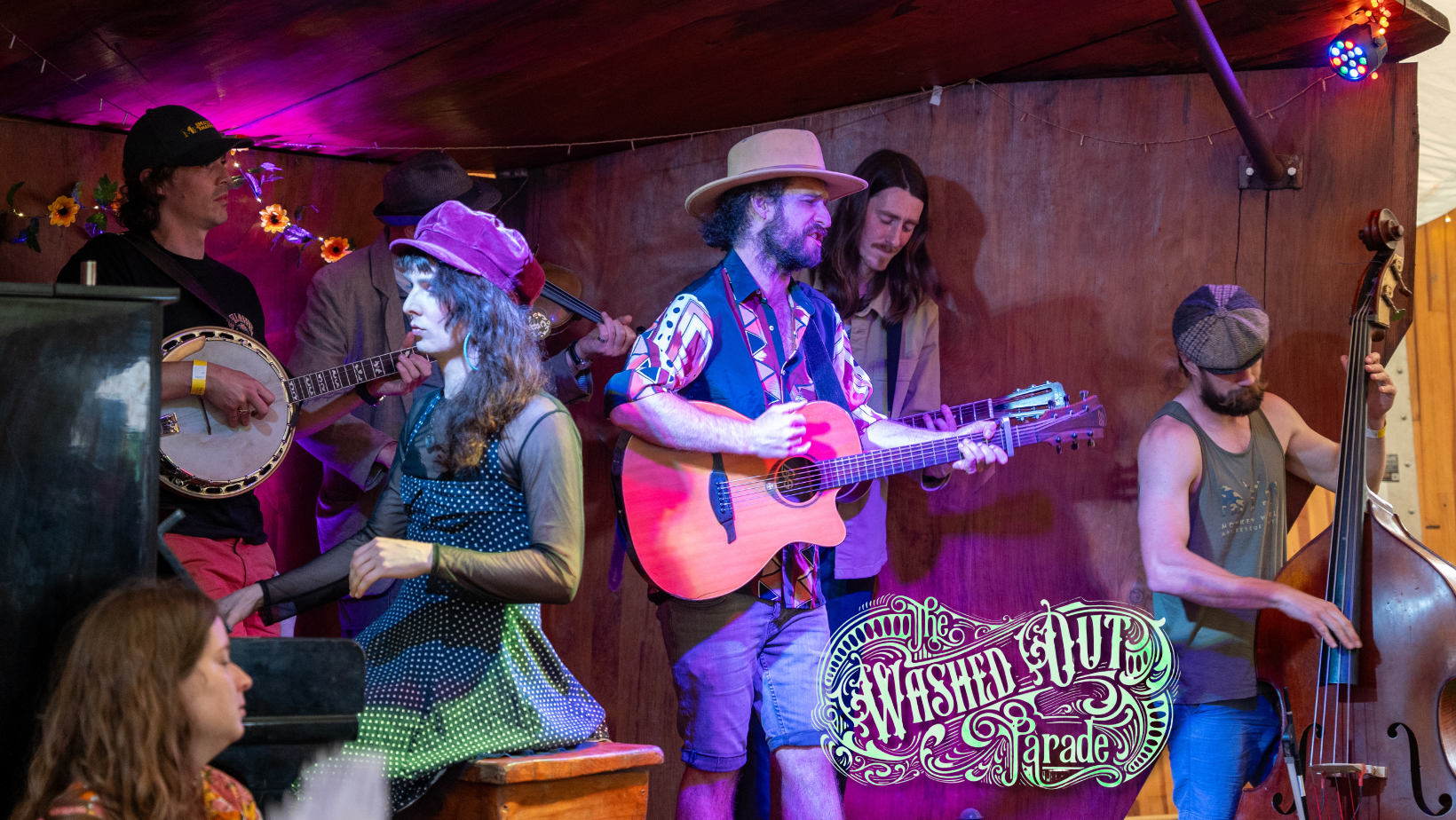 With the Washed Out Parade, The Magic Teapot Gathering 2025, Somerset - photo credit, Adam Jackson
