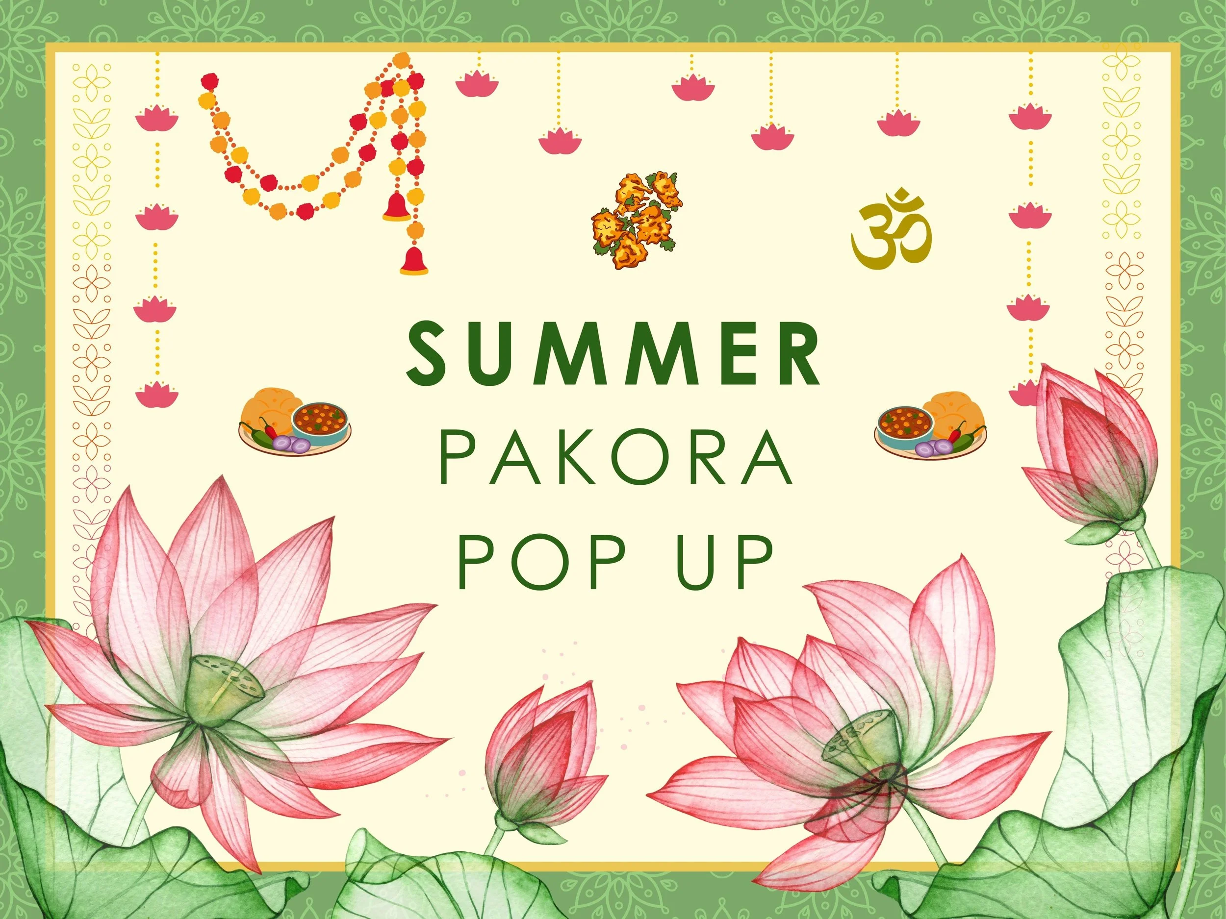 Summer pakora pop-up