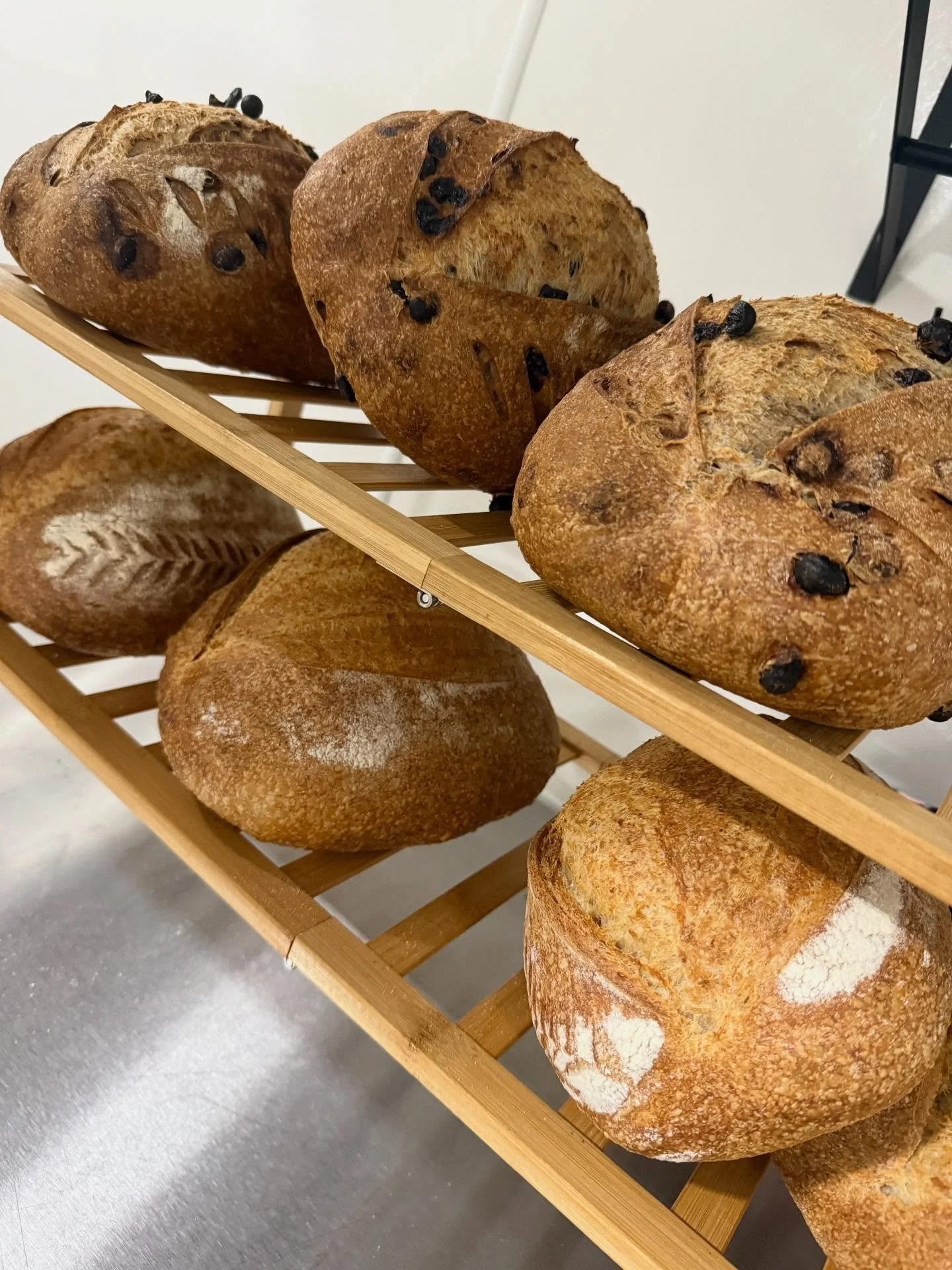Eat good bread and be nice to people. Bread is back at @apothiccompany this morning. Just in time for fall!  Cinnamon raisin and our country loaf on deck today!  Both have 20% fresh ground local wheat!  #farmerbaker #buildingsilveroakfarm #livingthed