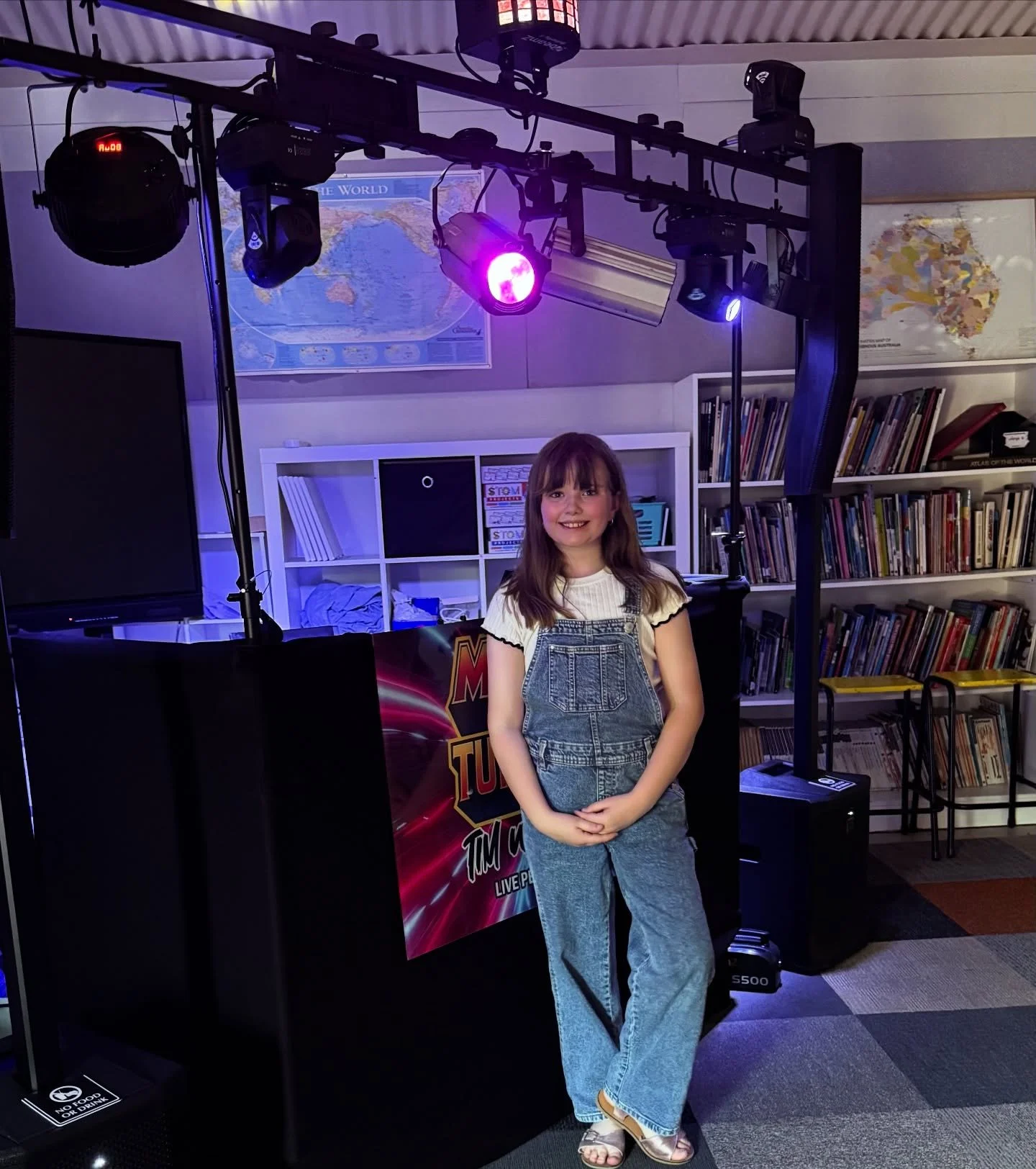 What a ripper night DJ&rsquo;ing the Pomonal Primary School graduation! 🎓🎶
I even brought along my daughter, DJ Es, for her very first proper gig &mdash; and she absolutely smashed it. She learned how to hype the crowd, announce songs, read the roo