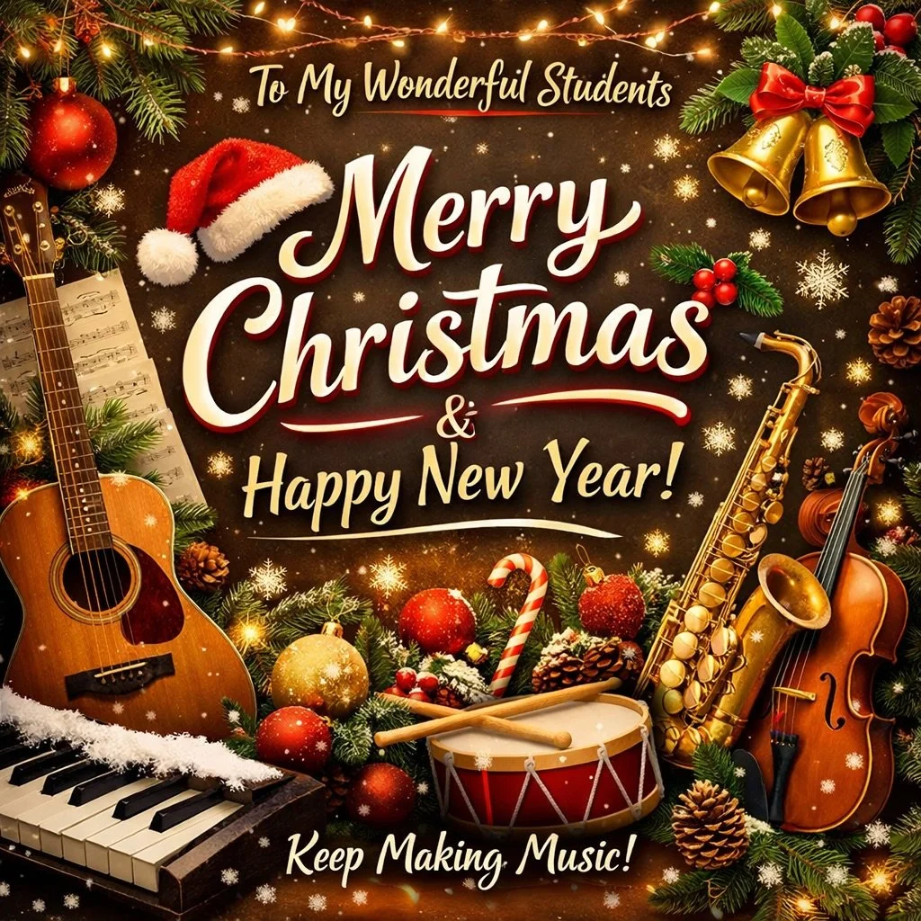 🎉 What a Year! 🎉

A huge thank you to all my amazing students, parents, family and friends for another fantastic year at Horsham Music. Your support, commitment and passion for music is what makes us such a special little community &mdash; I couldn
