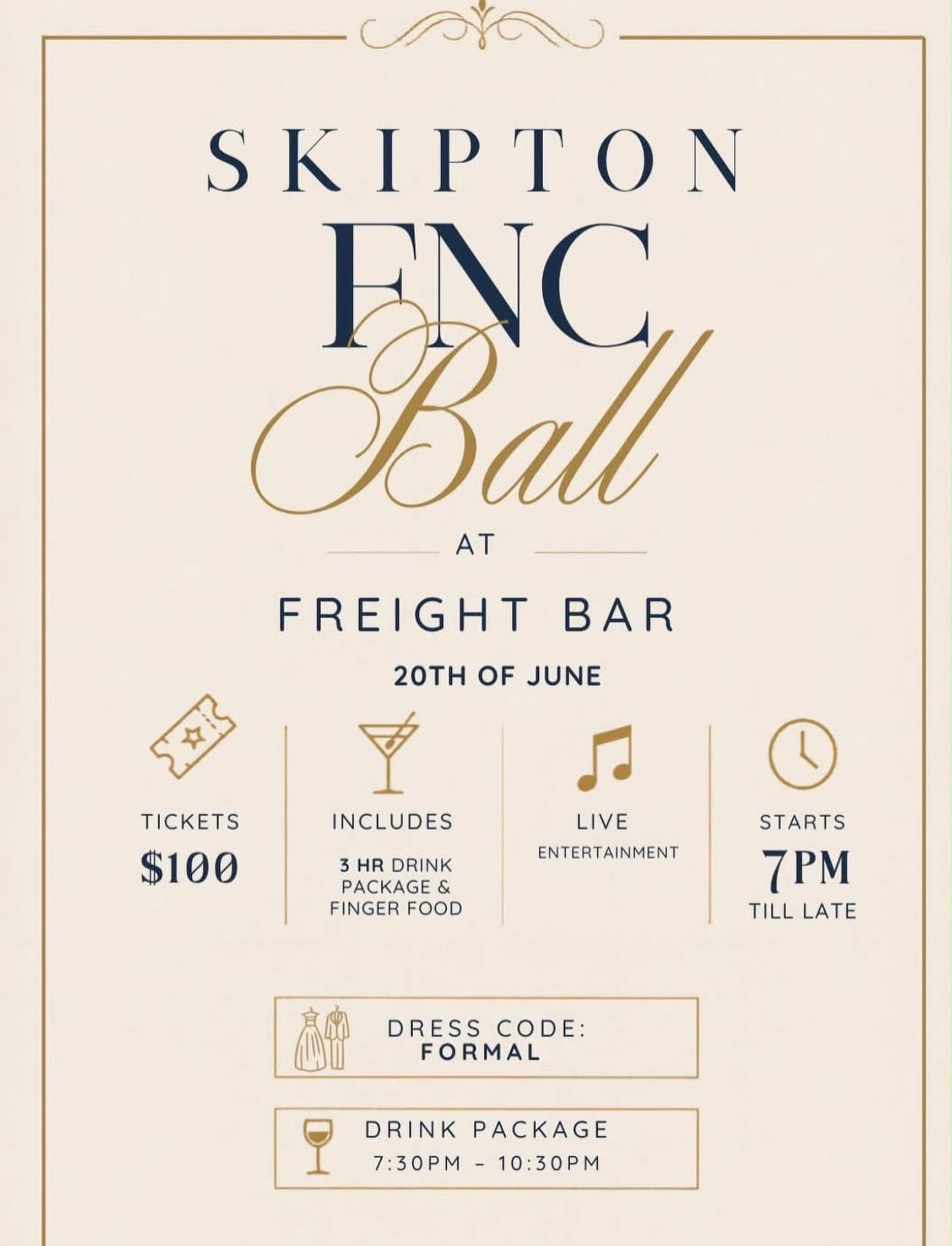 Stoked to get a guernsey to play at @freightbar for the @skiptonfnc ball! Gonna be a belter of a night 🎸 🎤 🎶 

Info&hellip;
Skipton FNC Ball at Freight Bar Ballarat, from 7pm to 12am. 
- $100 per ticket (entry, 3HR drink package, finger food enter