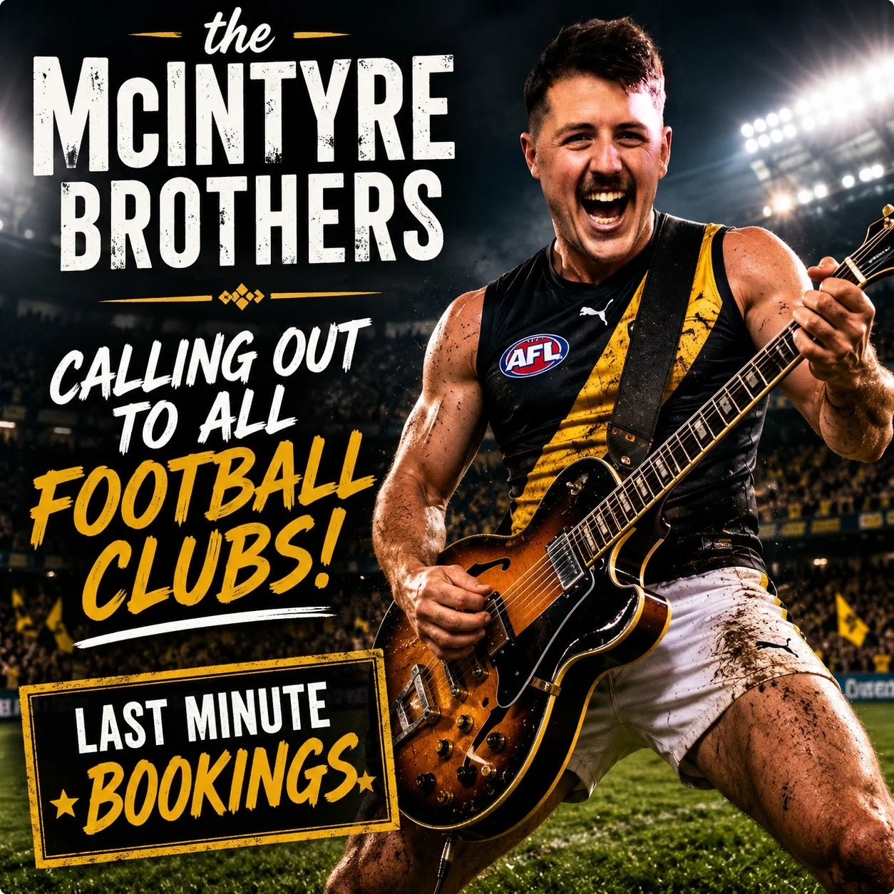 Spang reckons we&rsquo;ve got a few weekends free this footy season&hellip;.if your club is having a shindig and needs a band, hit us up 💪
#countryfooty #coverband #partymachine #spanga