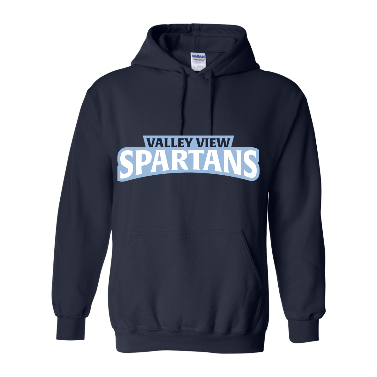 Valley View Spartans Hoodie 2 - Navy.png
