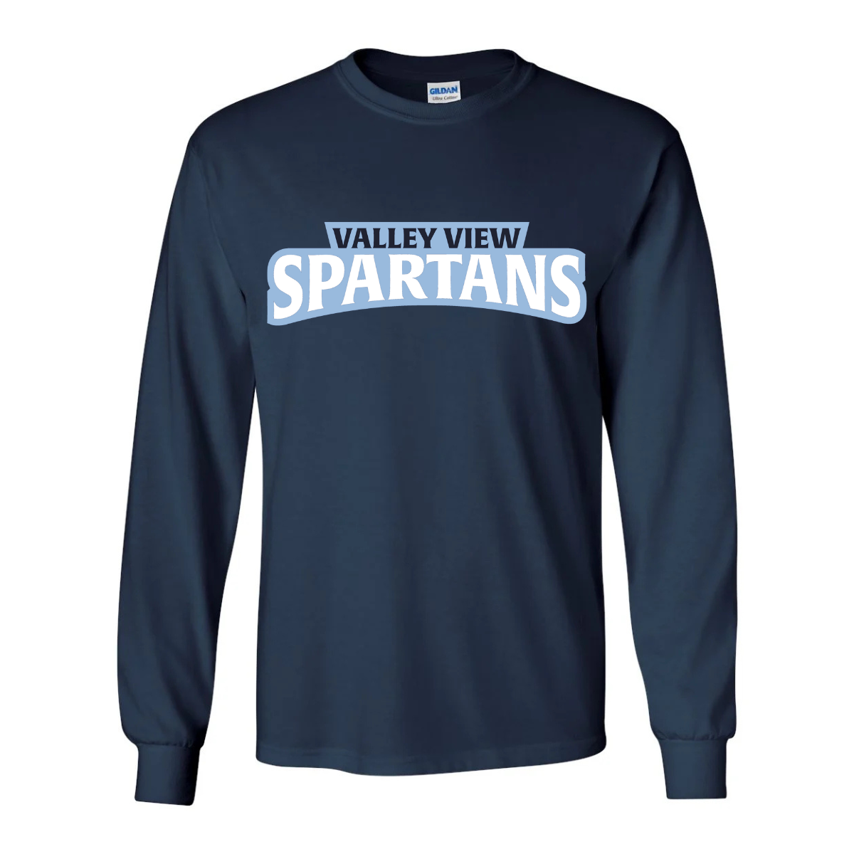 Valley View Spartans Long Sleeve 2 - Navy.png