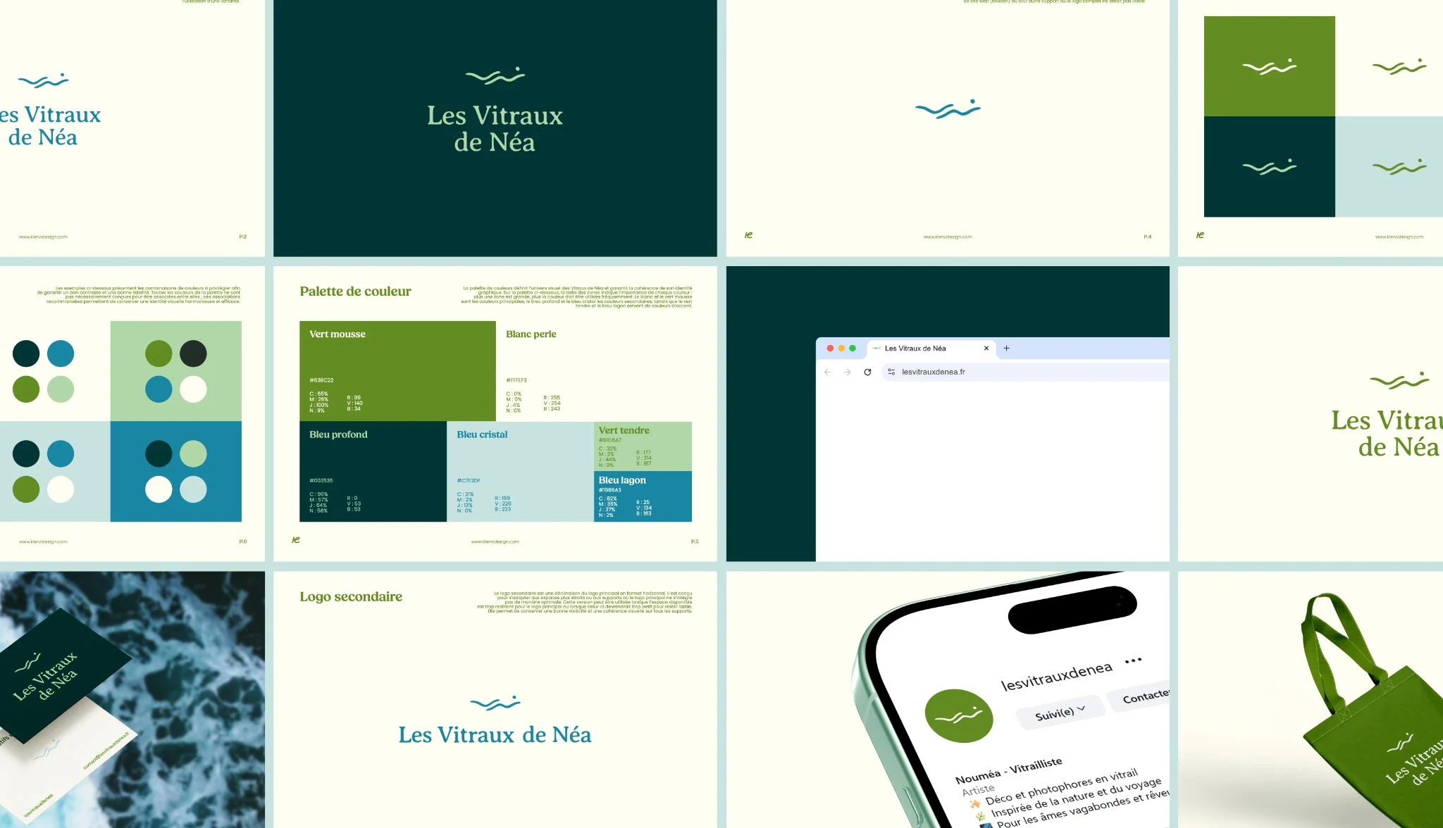 Création graphique inspirée par les formes et la lumière du vitrail.