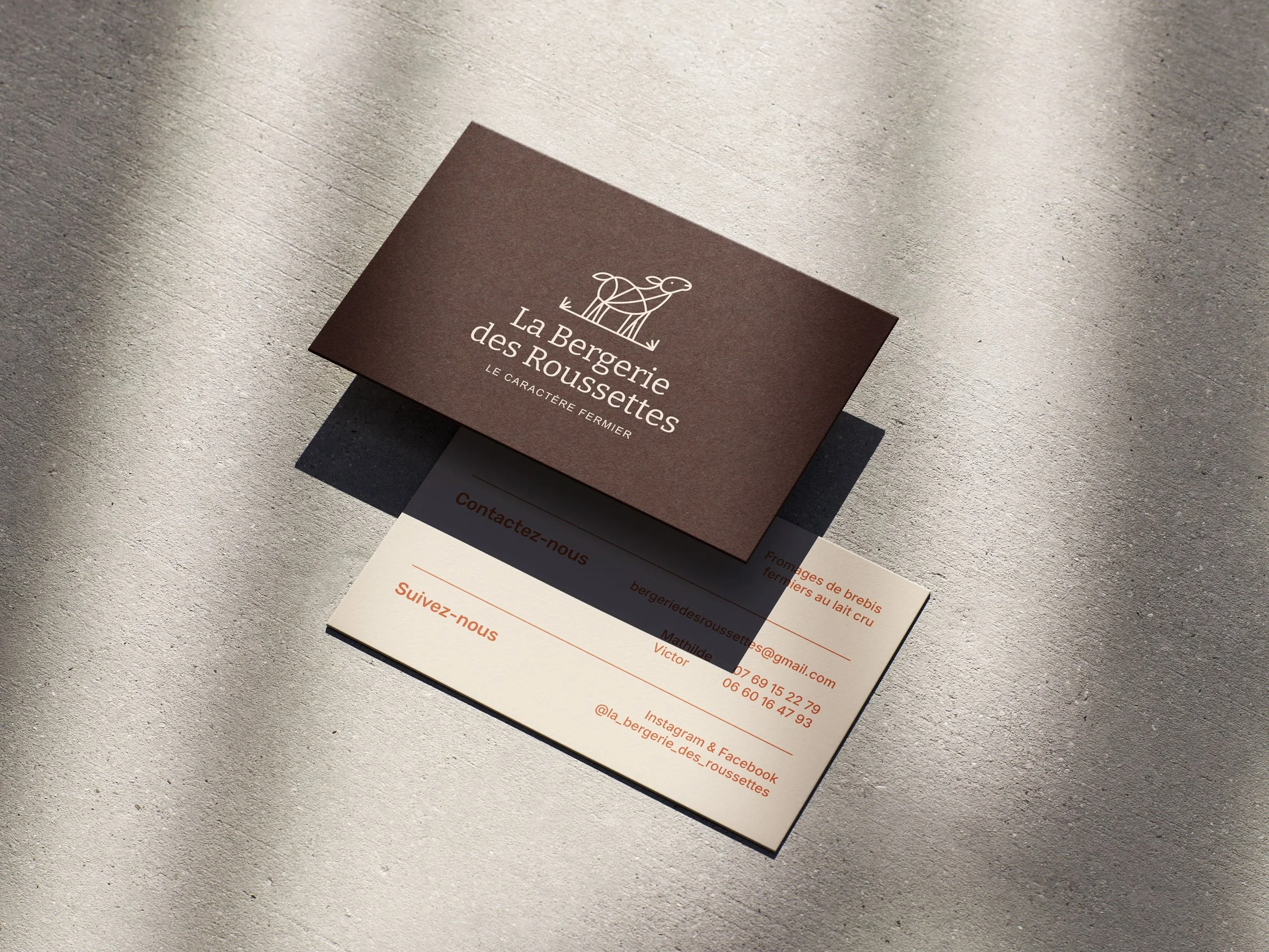 Création graphique pour une ferme productrice de fromage de brebis située en Bretagne.