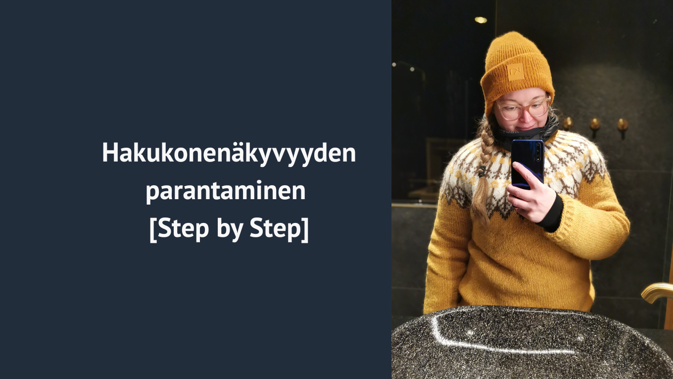 Hakukonenäkyvyyden parantaminen | Etene näin