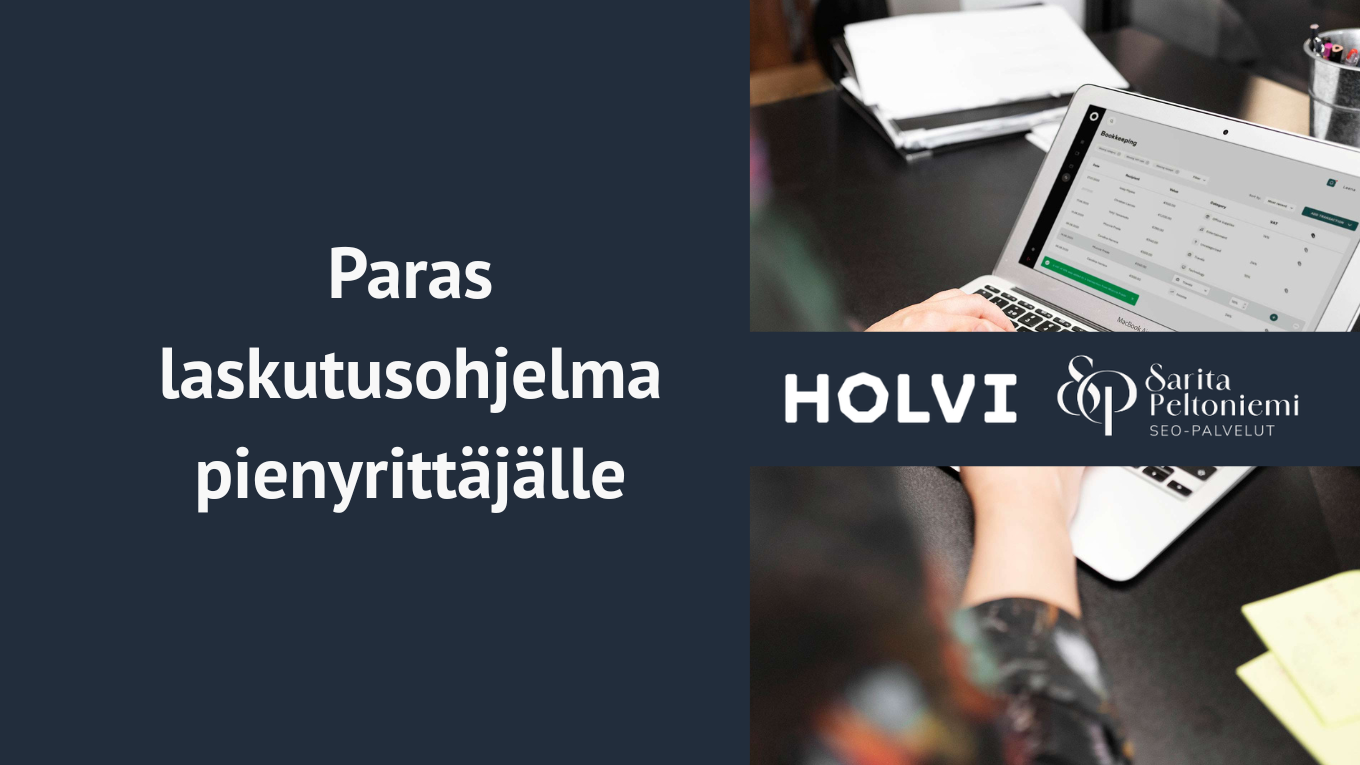 Edullinen ja paras laskutusohjelma pienyrittäjälle