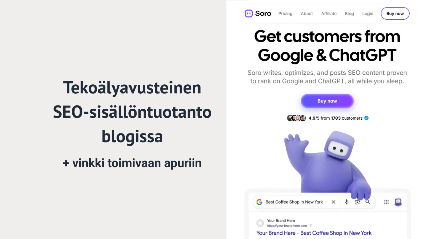 Tekoälyavusteinen sisällöntuotanto blogissa