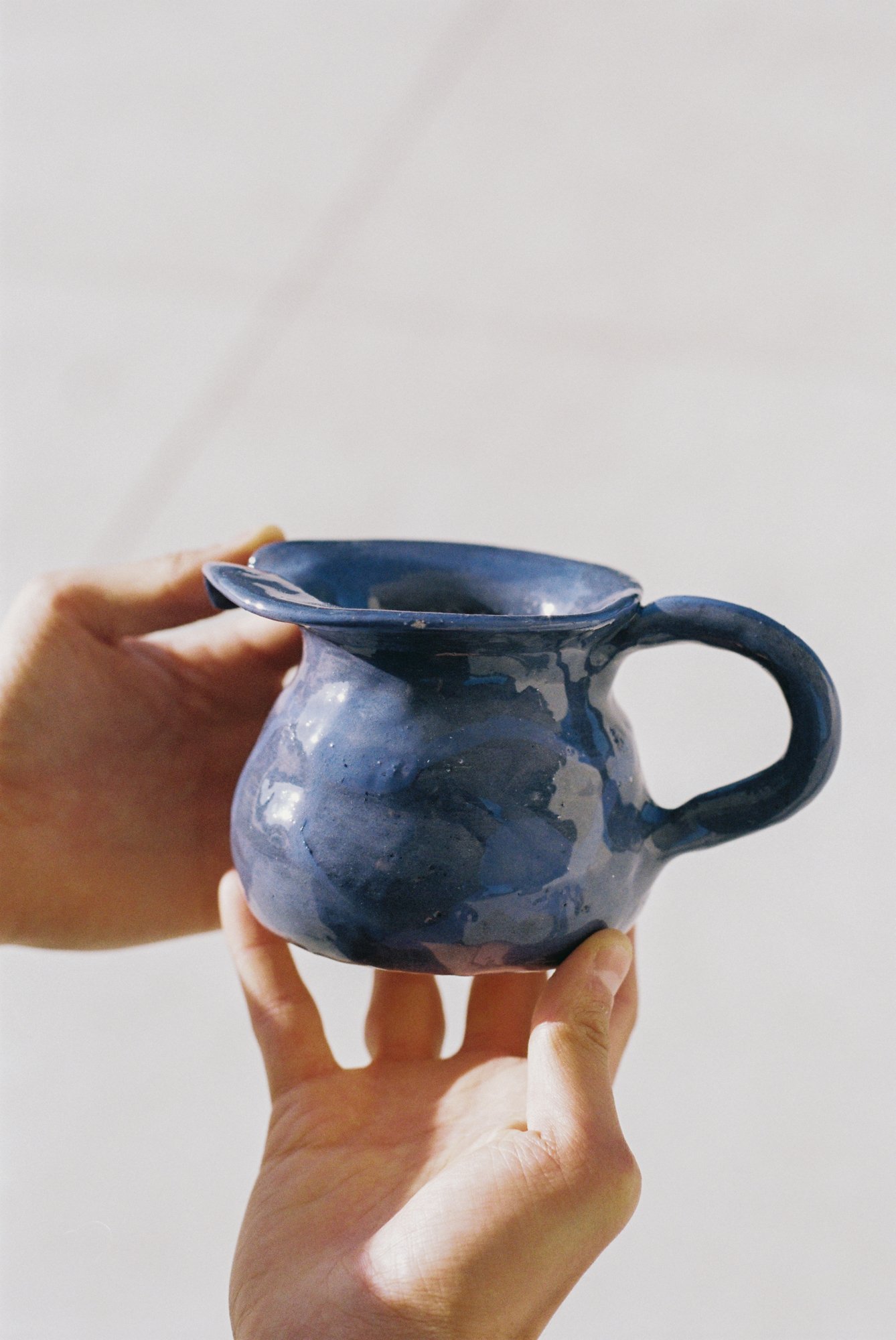 Waterlilies ceramic jug