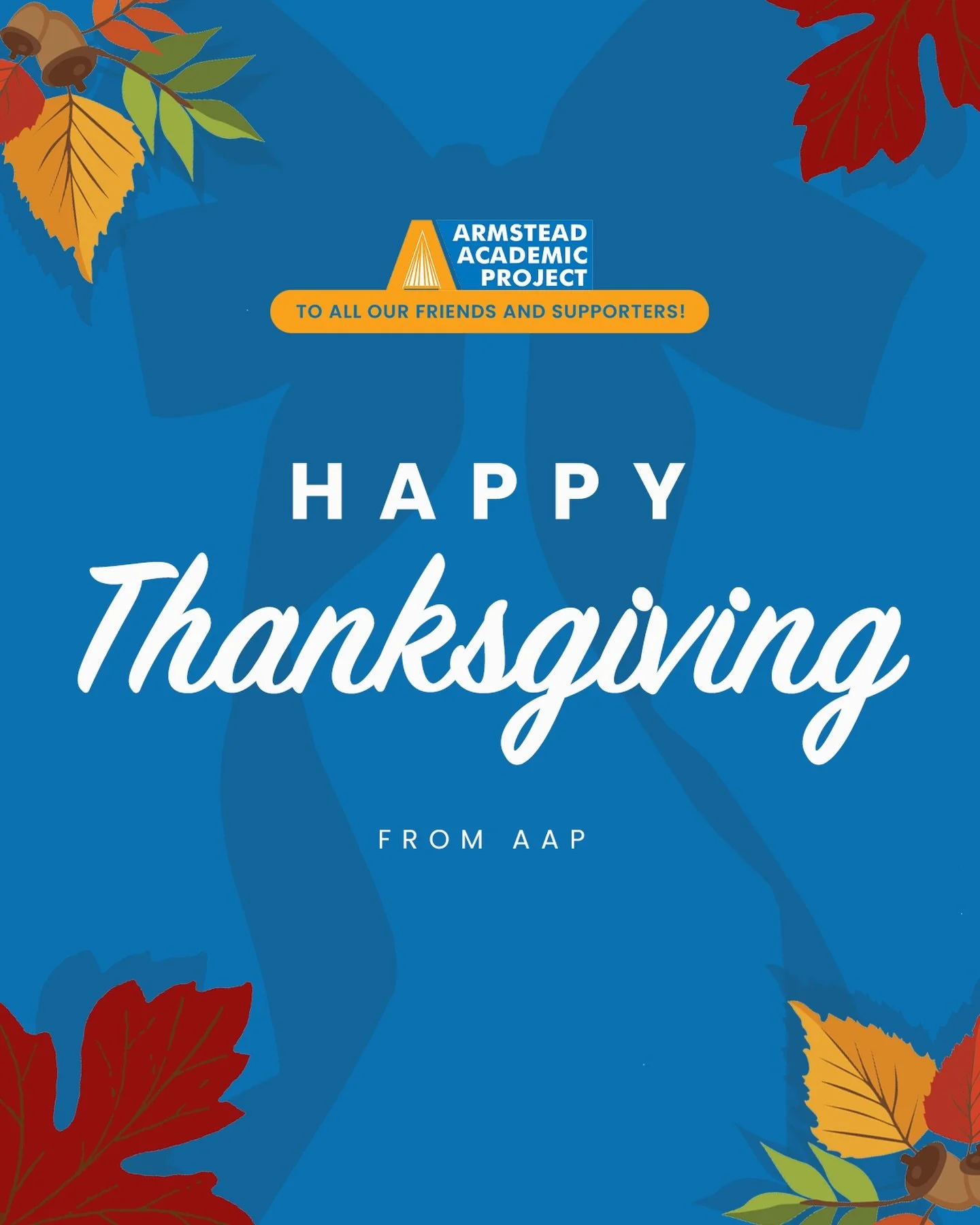 Wishing everyone a happy and healthy Thanksgiving 🦃

We are grateful for the AAP community! From our volunteers and donors to all our supporters, we couldn&rsquo;t strive for our mission without you!