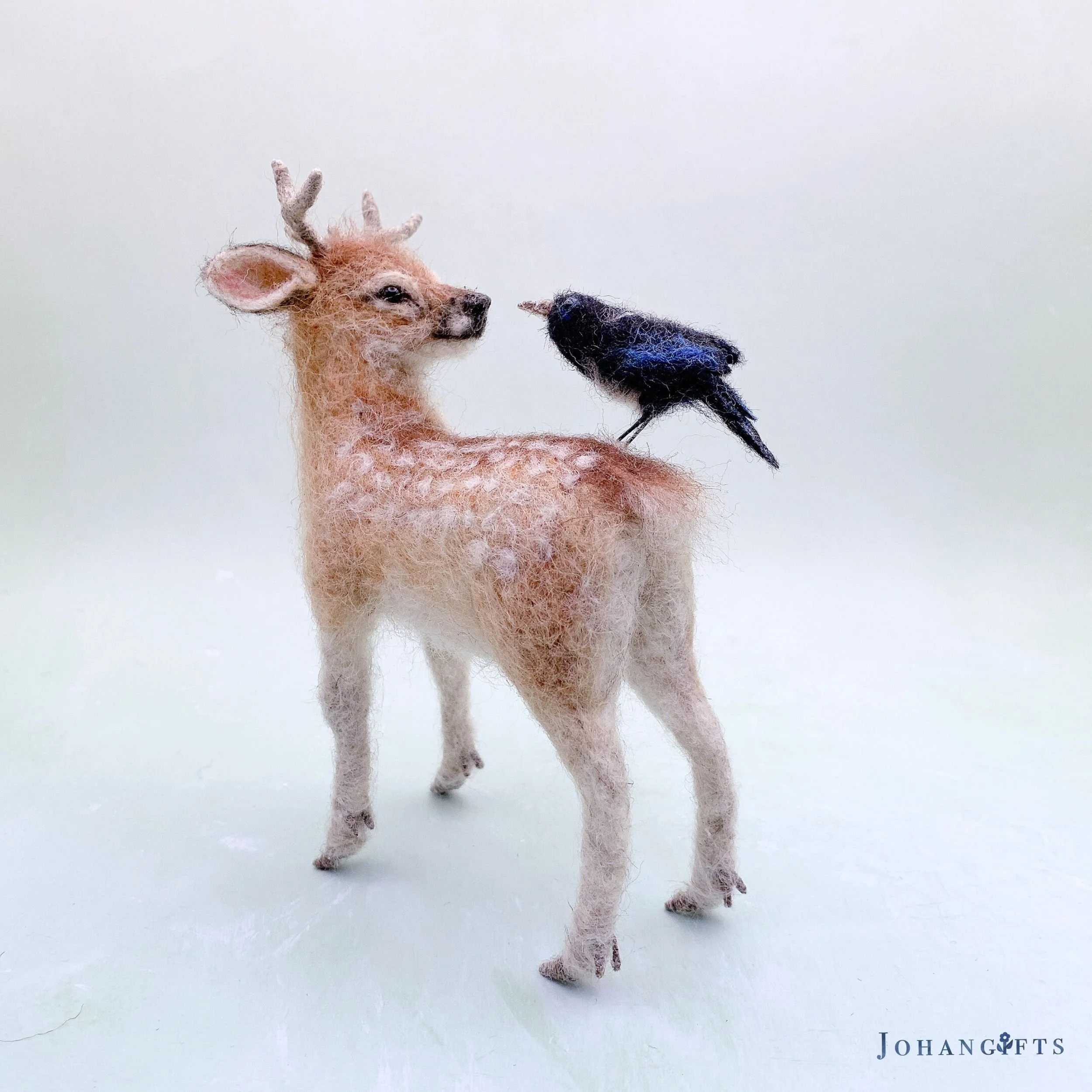 wildlife-miniature-deer-with-magpie.jpg
