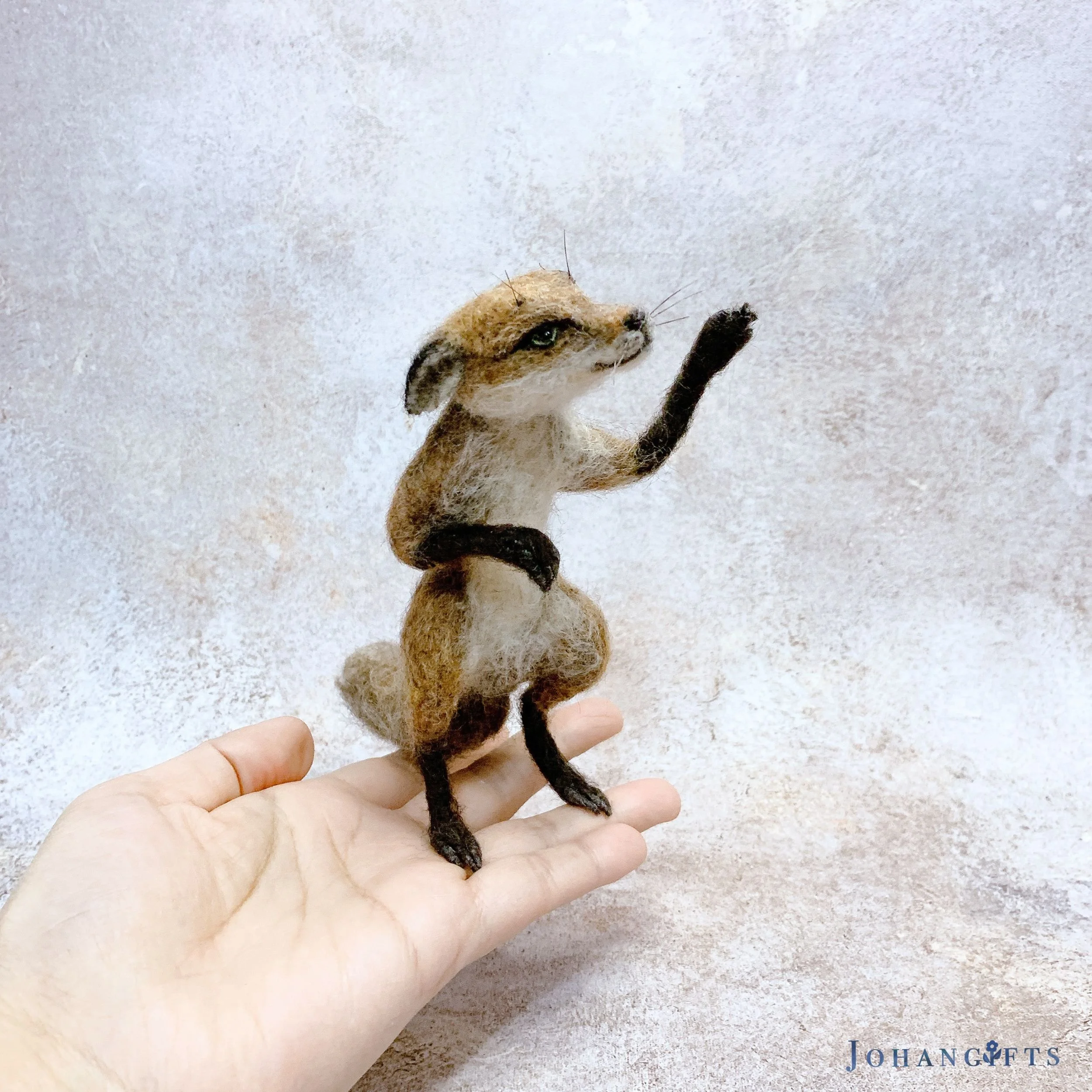 Needle Felted Realistic Standing Red Fox | 2026