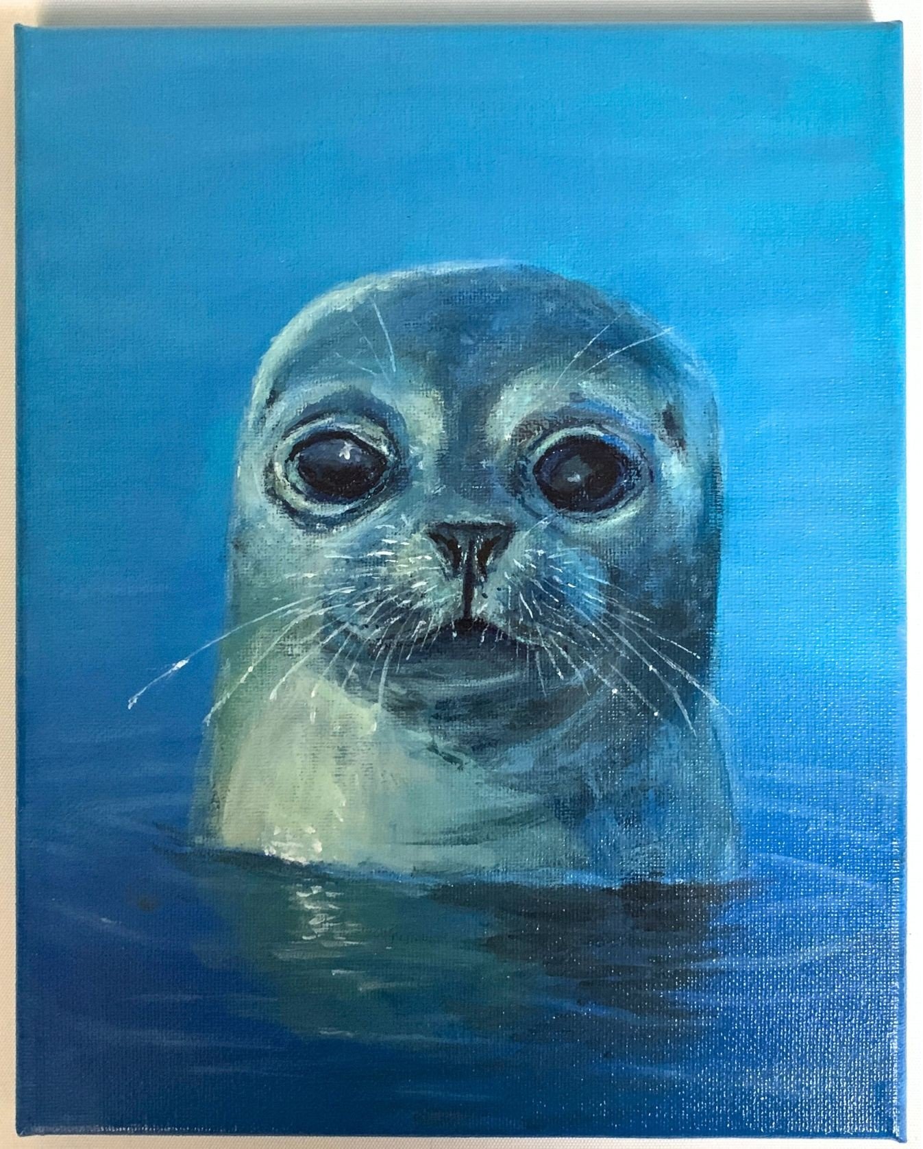 Seal | Acrylic on Canvas | 8 × 10 in | 2026