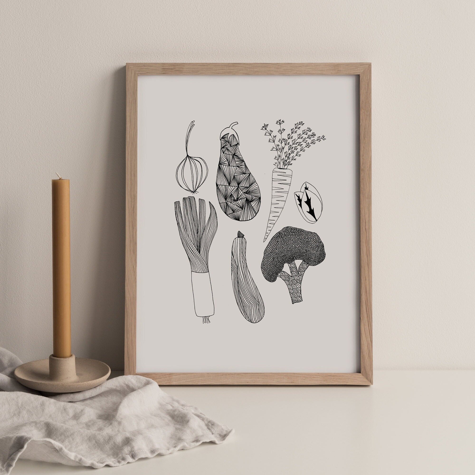 Veggies Art Print