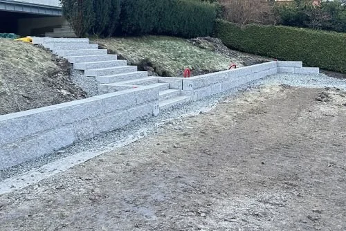 Utgraving og legging av støttemur i Oslo og Akershus