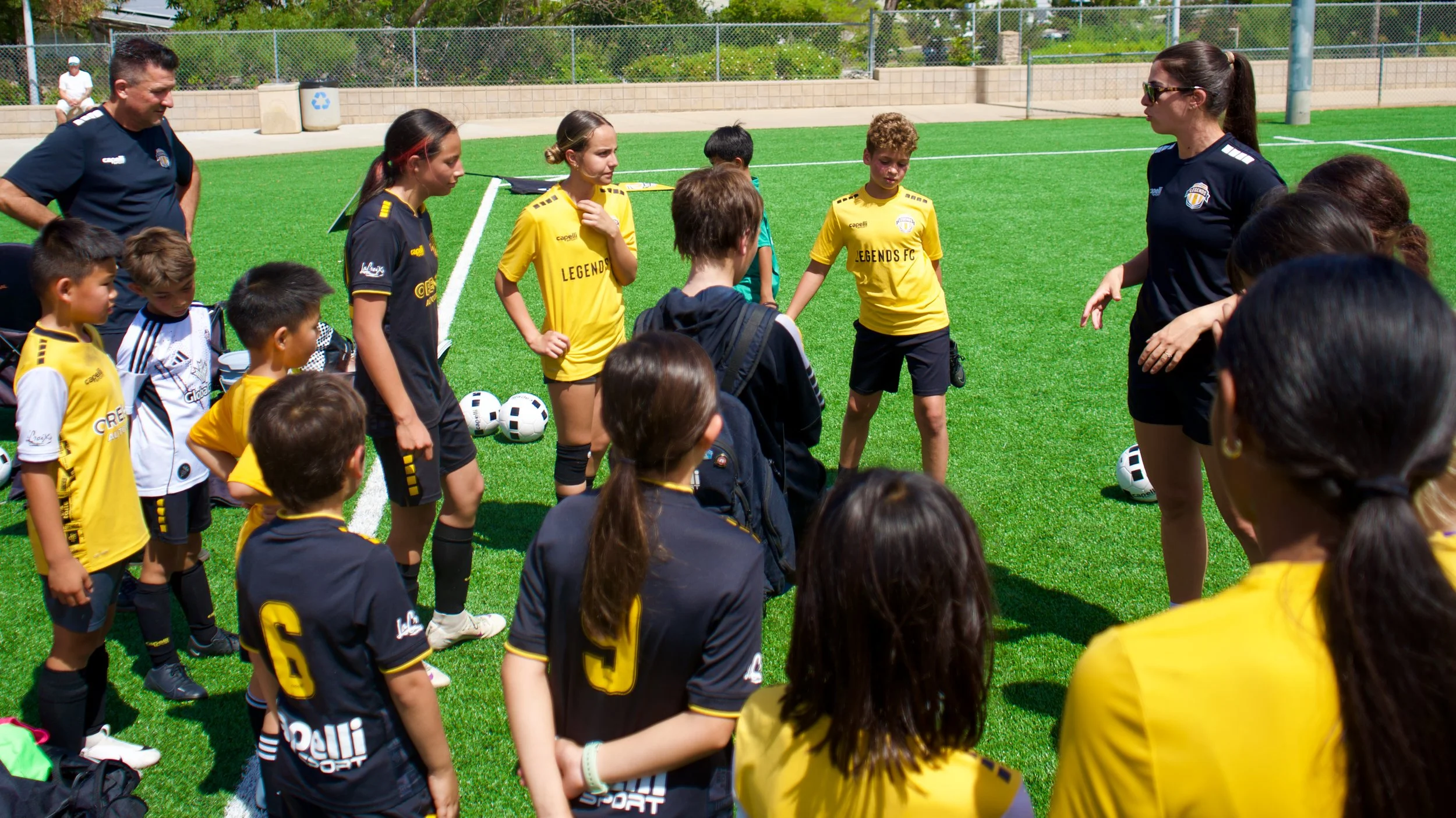 Co-ed competitive soccer camp on Turf Field