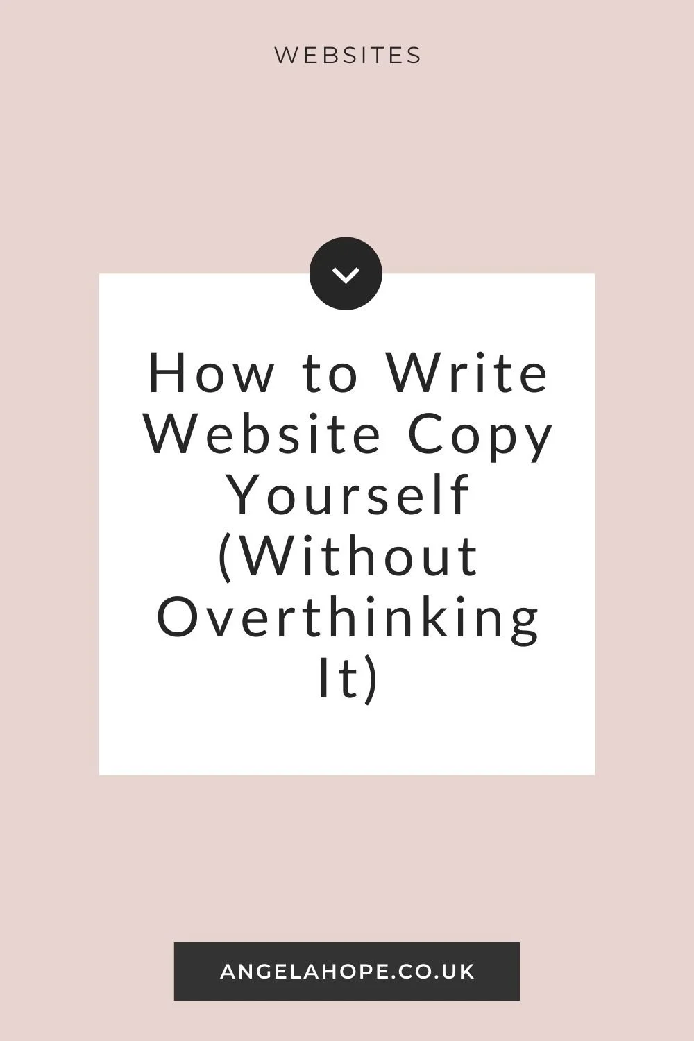 How to Write Website Copy Yourself (Without Overthinking)
