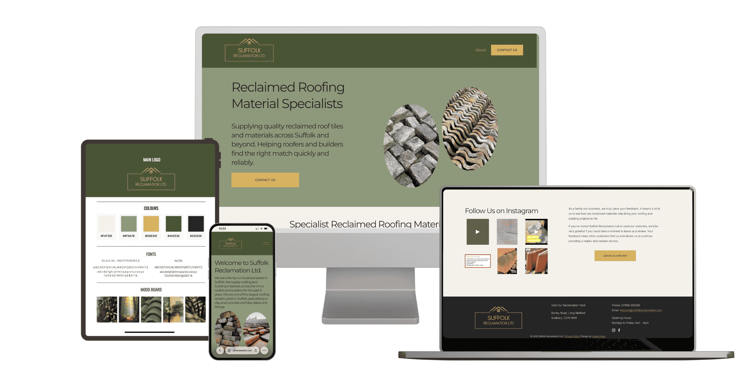 Suffolk Reclamation Ltd - Squarespace Website and Systems VIP Day