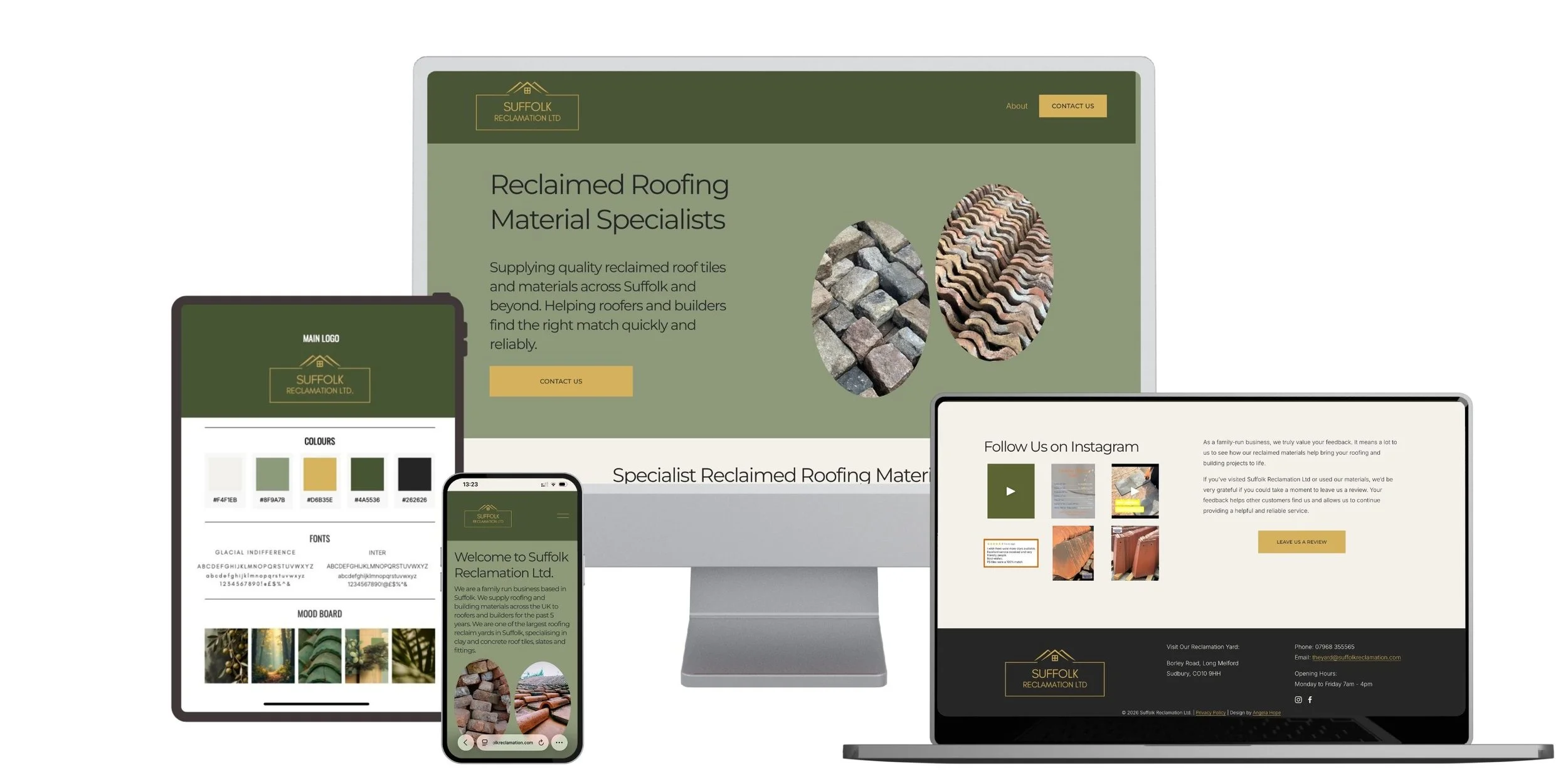 Suffolk Reclamation Ltd - Squarespace Website and Systems VIP Day
