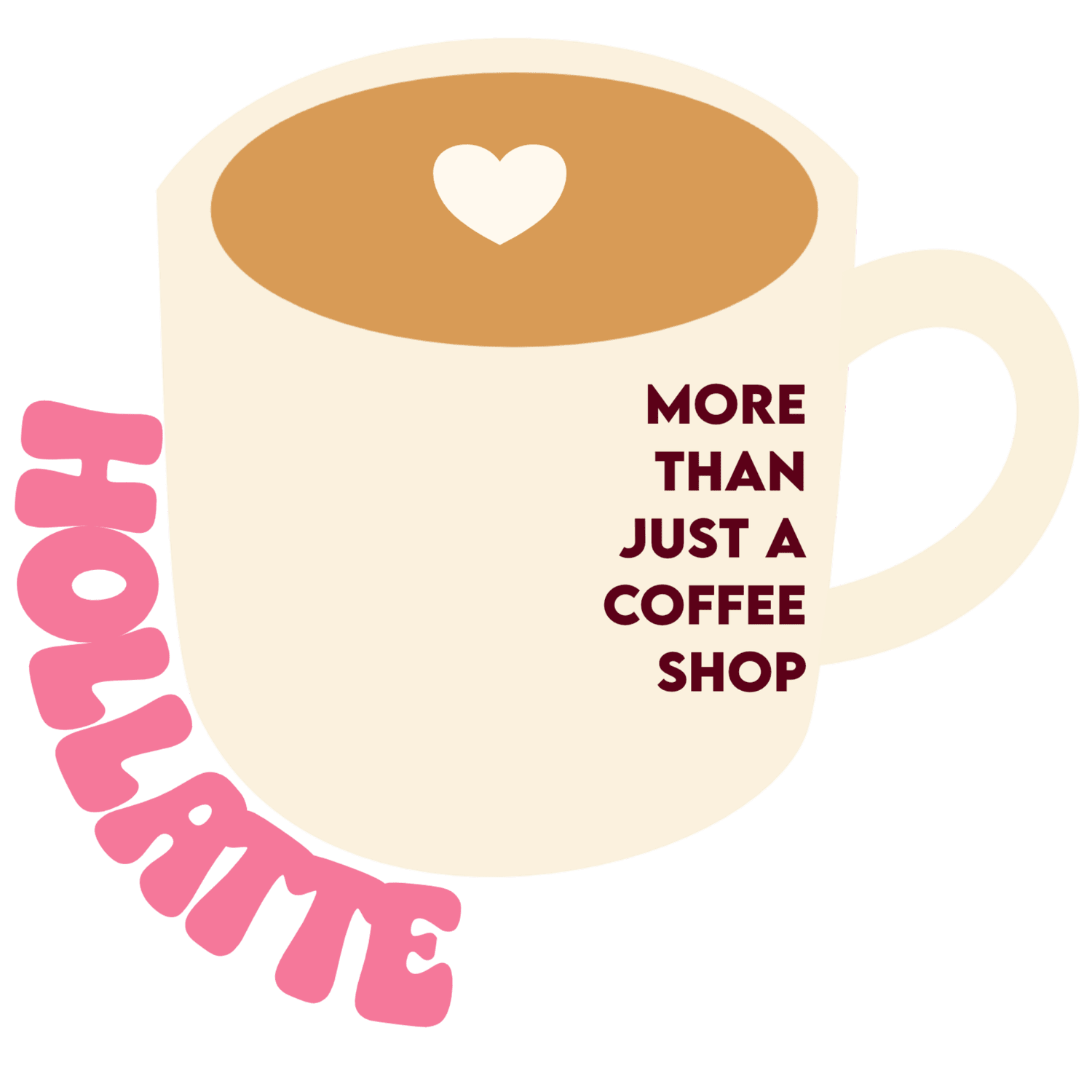 Holly's new Hollatte café logo