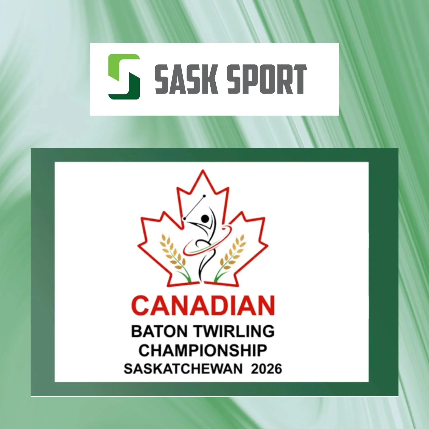@sasksport is excited to announce that the Canadian Baton Twirling Championship will be held right here at home! Check it out! 💚🌾🍁

https://sasksport.com/events/

@cbtfca @saskbatonathletes @otcyxe @trilogytwirlingteam @phoenixbaton @otcyxe