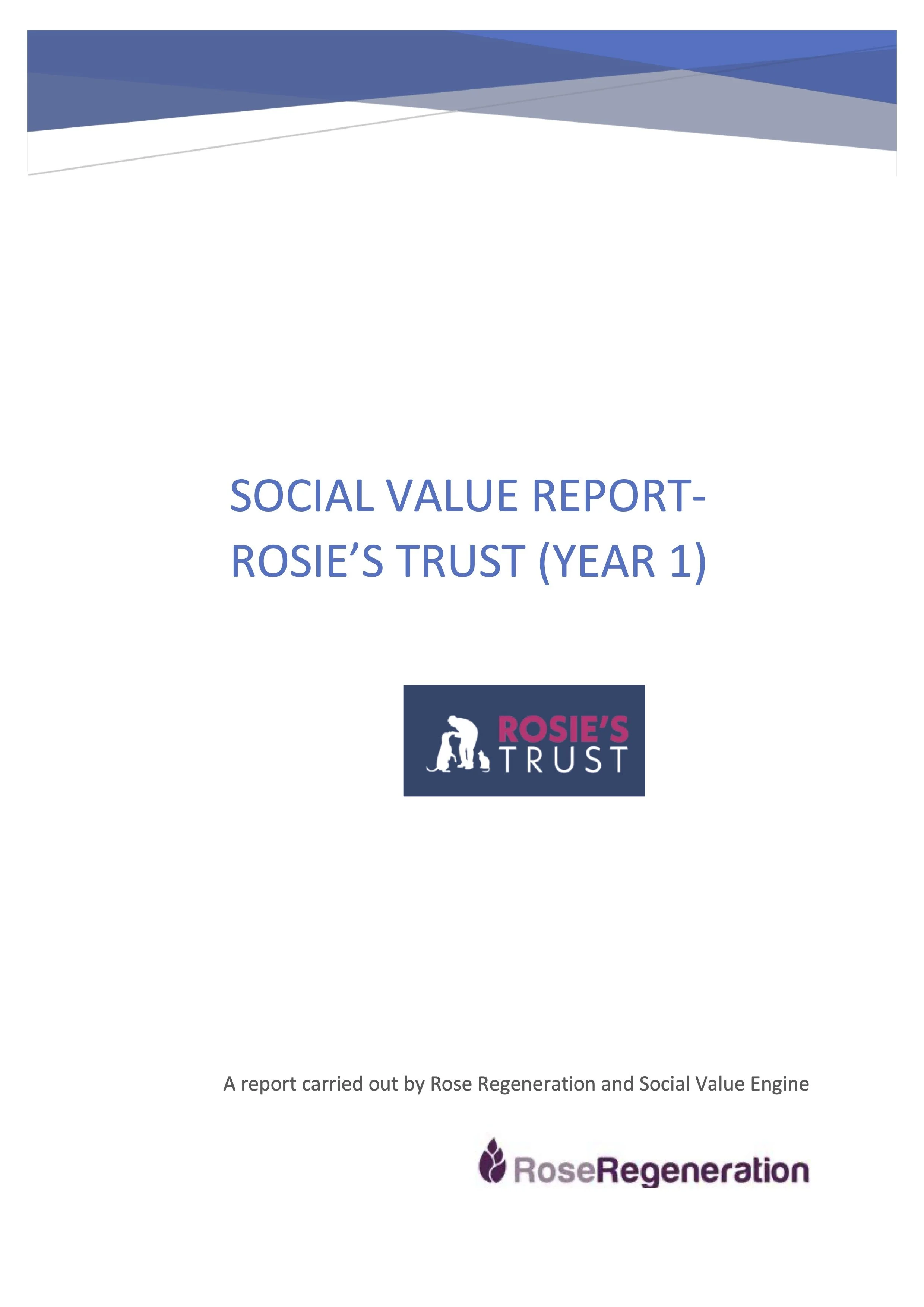 YEAR 1 SOCIAL VALUE ANALYSIS 2023 - 2024