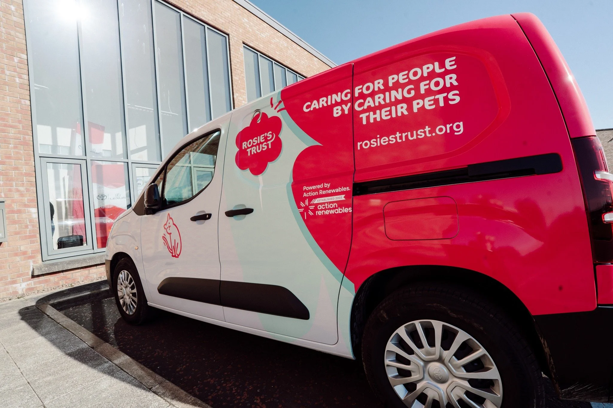 Action Renewables Sponsors New Electric Rosie’s Trust Van 