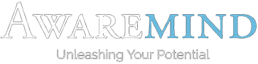 AwareMind logo with tagline "Unleashing Your Potential"