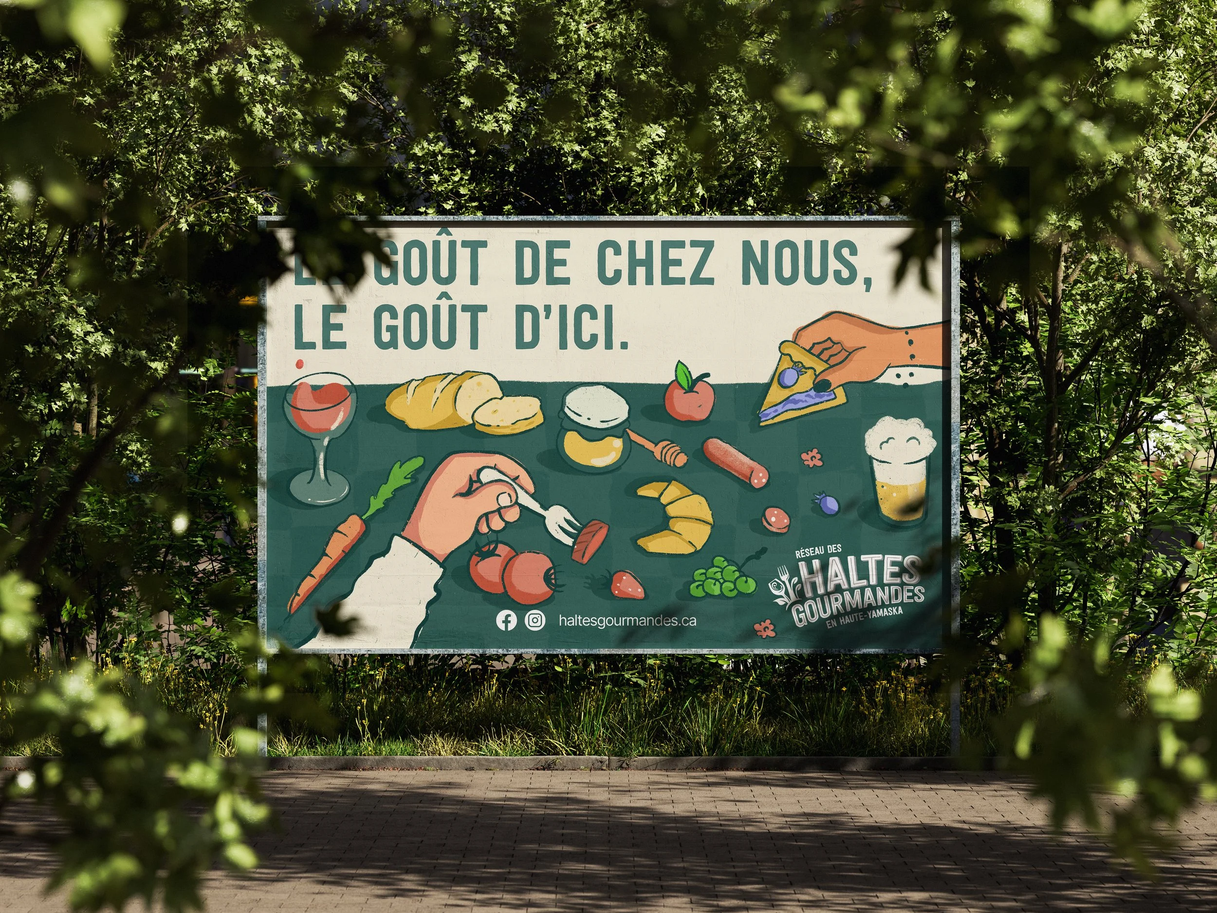 Billboard Design - Les Haltes Gourmandes