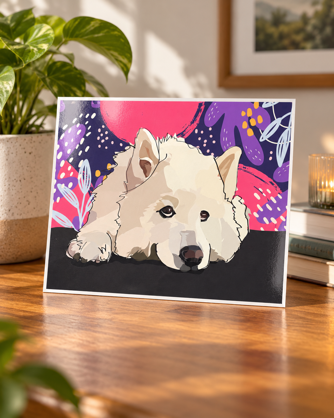 One Pet - Custom Pet Illustration - 8x10 print and digital file