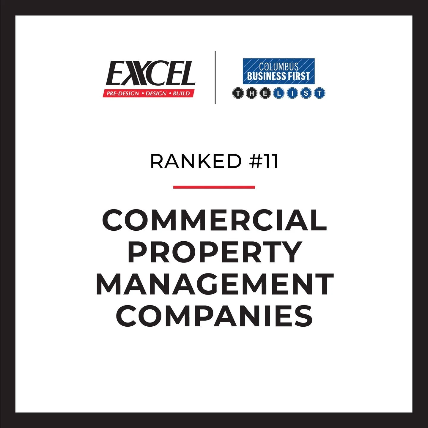 We&rsquo;re proud to share that we&rsquo;ve moved up to 11th on Columbus Business First&rsquo;s Largest Commercial Property Management Companies list, ranked by square footage managed in Central Ohio. This year, we&rsquo;re managing 2.3 million squar