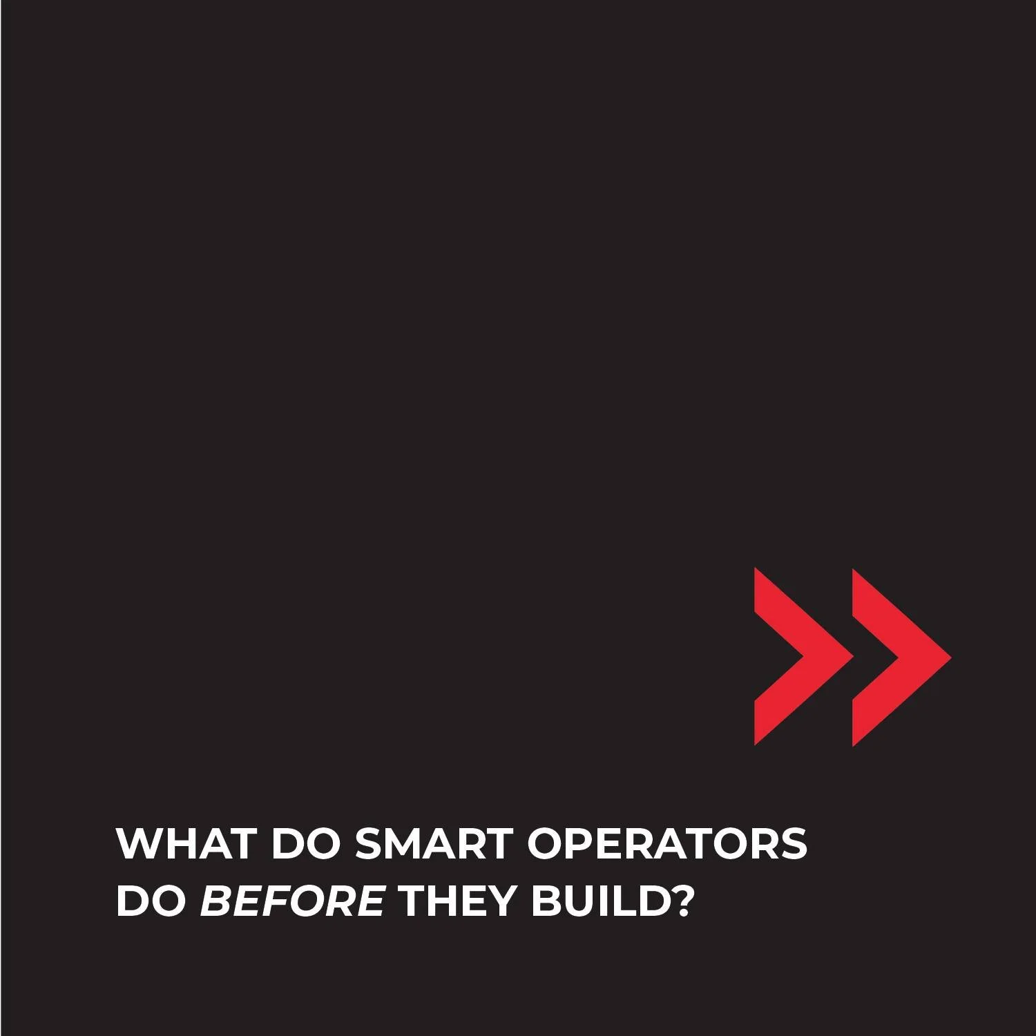 What smart operators do before they build:
 
&bull; They quantify what their current space is actually costing them
&bull; They explore multiple paths; not just &ldquo;build or don&rsquo;t build&rdquo;
&bull; They use predesign and early budgeting to