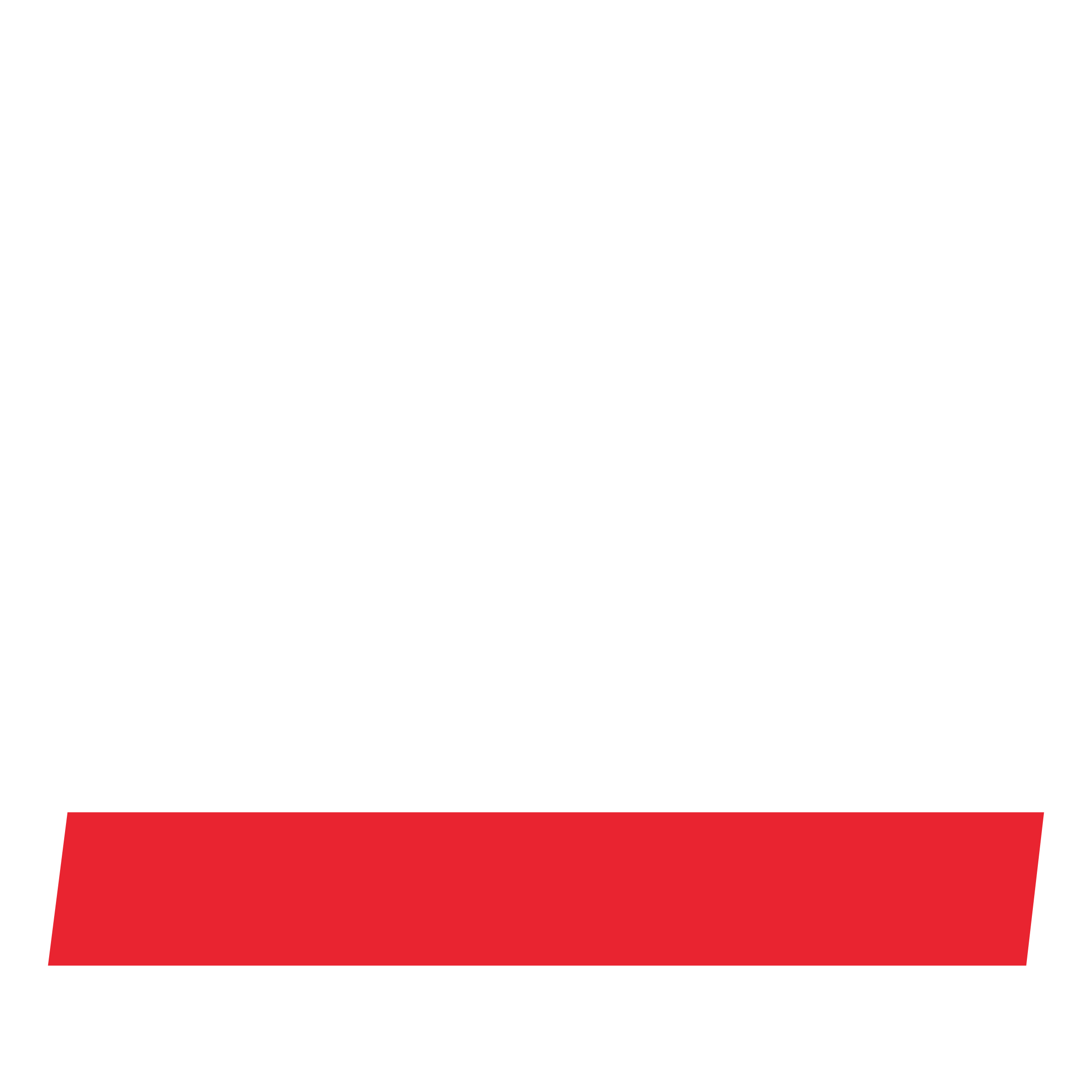 Black and white logo with the letter X in stylized font and a red bar underneath.
