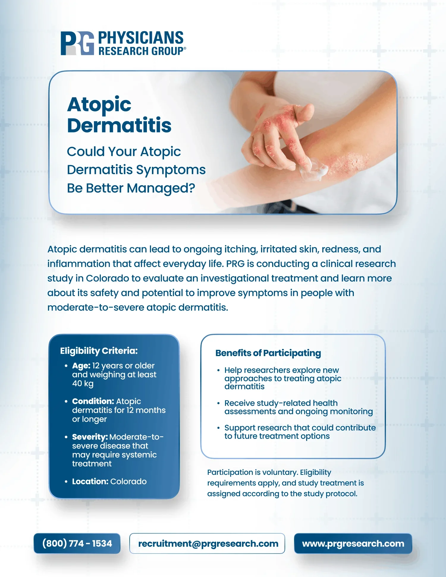 Atopic Dermatitis Research Study Flyer