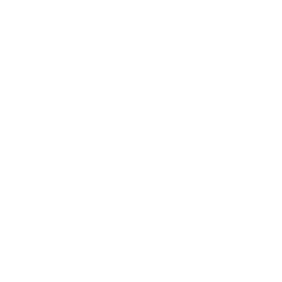Stylized illustration of a farm landscape with fields, hills, and clouds in the sky