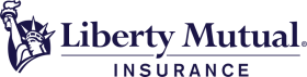 Liberty Mutual Insurance logo with text and torch symbol