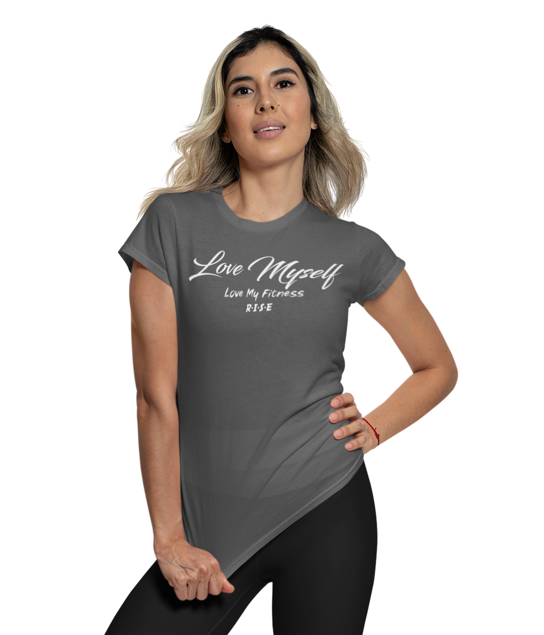 RISE Love Myself Tee - Charcoal.png