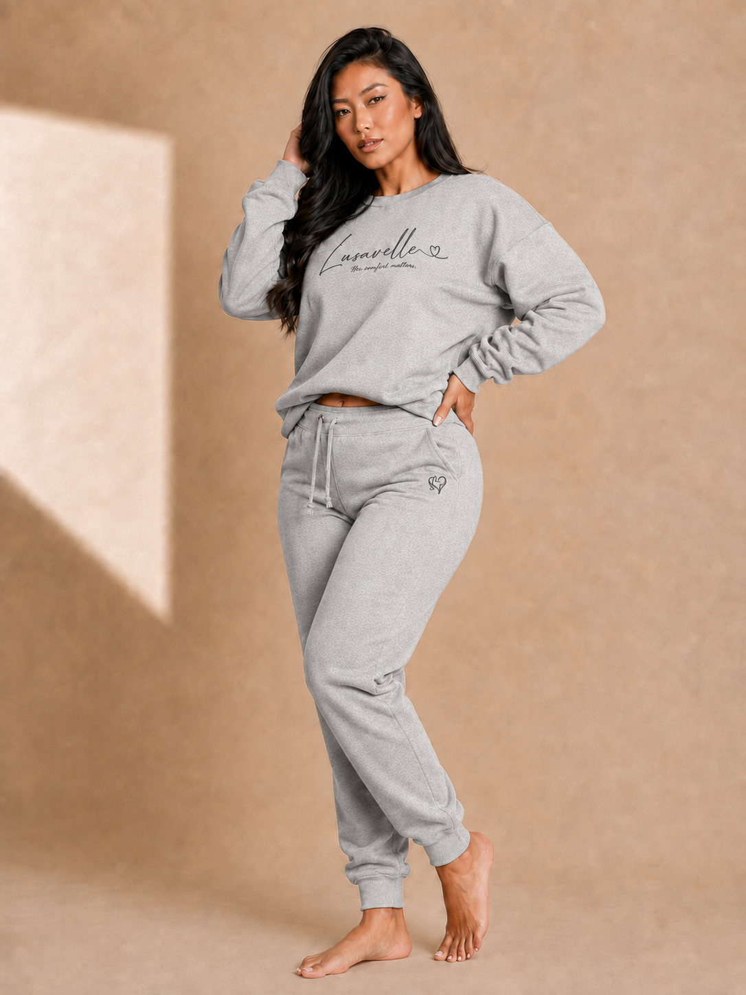 Lusavelle Sweatshirt & Joggers - Heather Gray.png