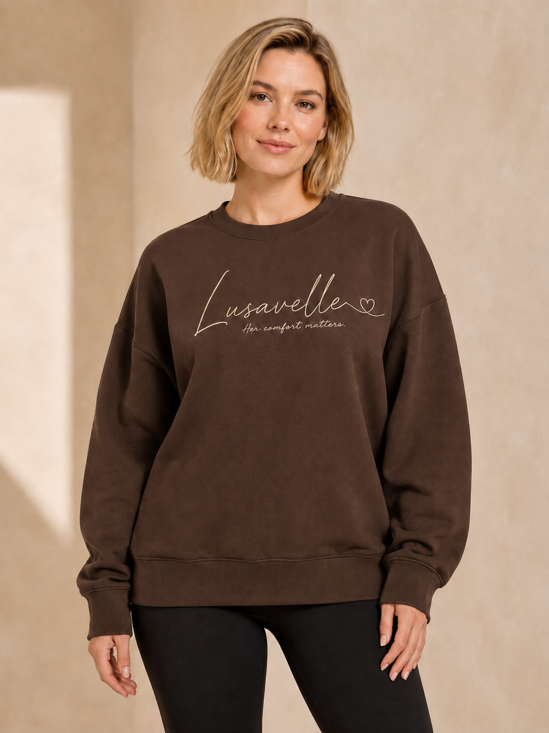 Lusavelle Comfort Sweatshirt - Chocolate.png