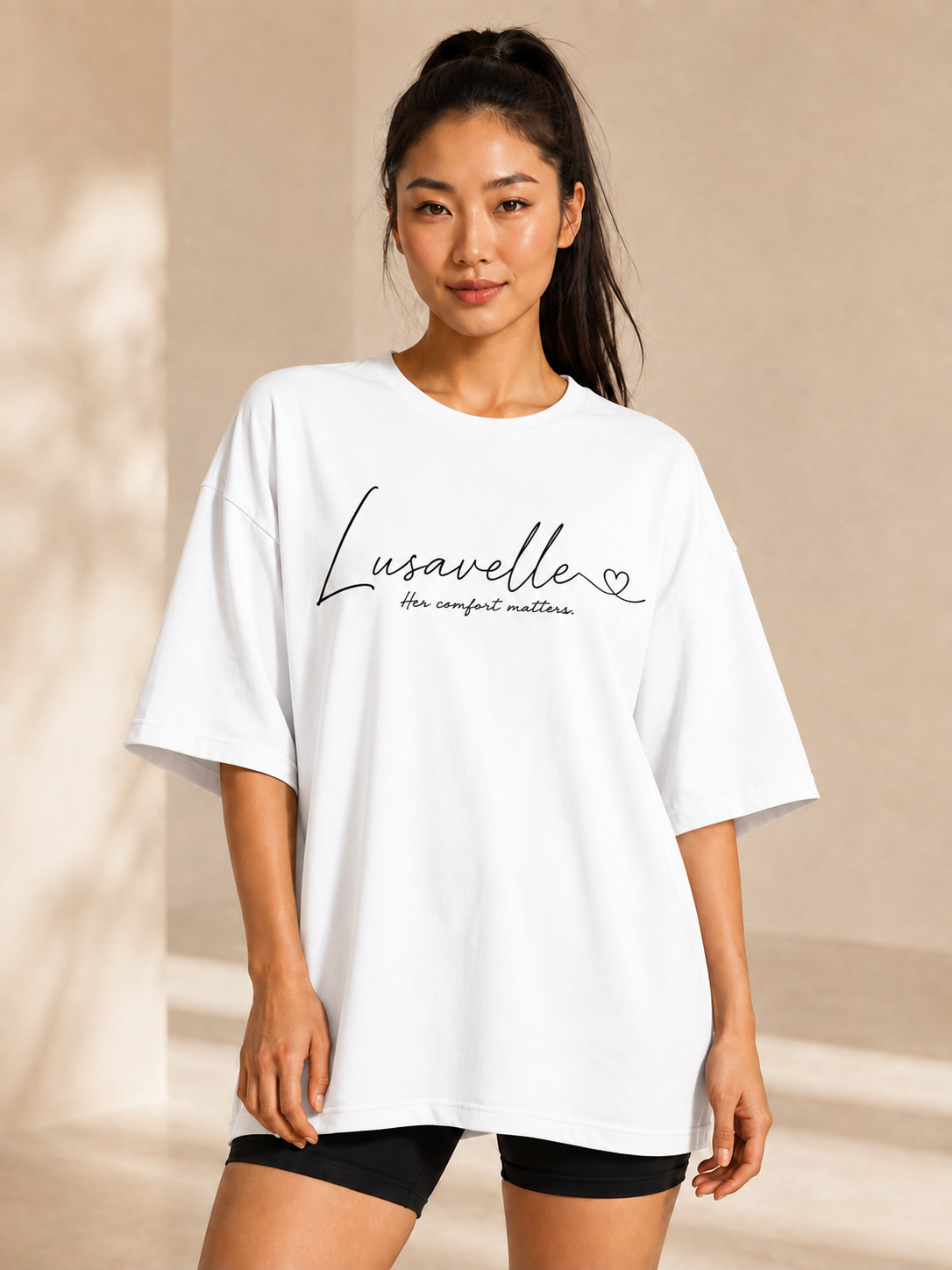 Lusavelle Overized Sleep Tee - White.png